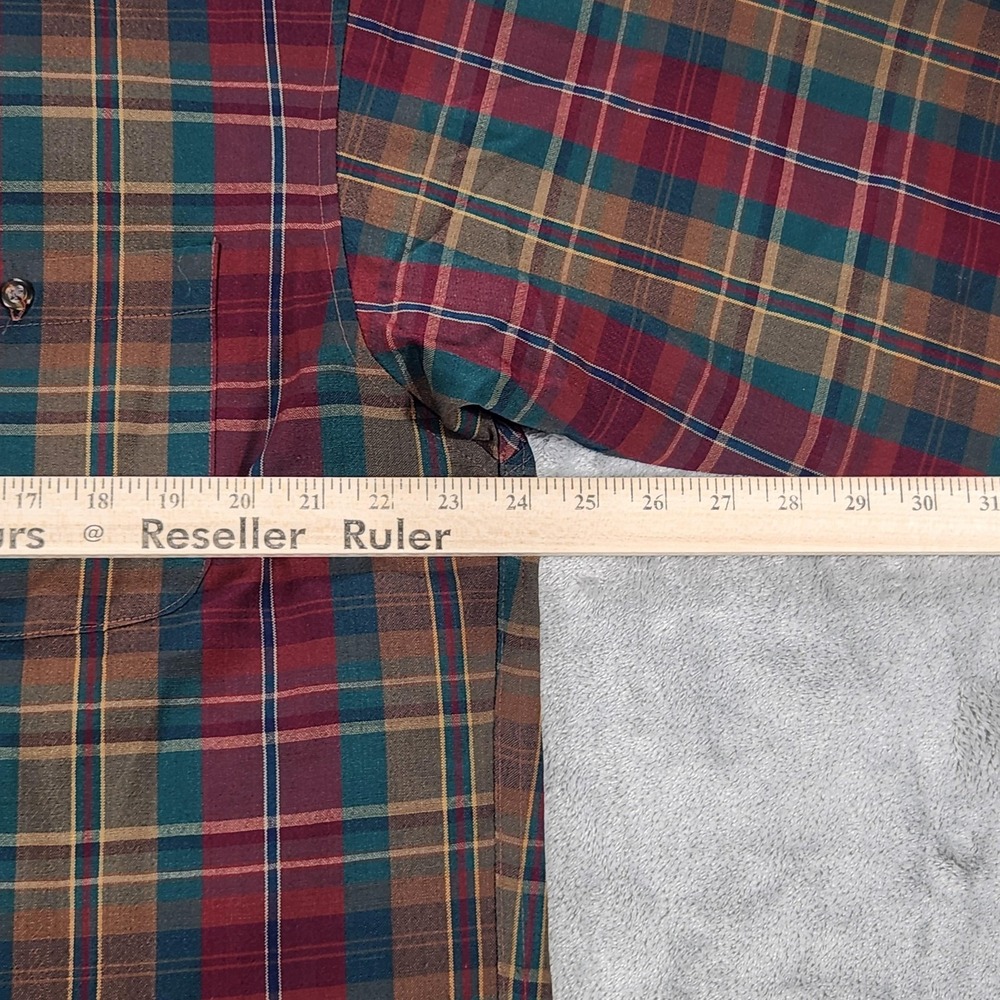 Vintage Pendleton Sir Pendleton Shirt Mens Medium Plaid Wool Made USA 90s - Picture 11 of 13
